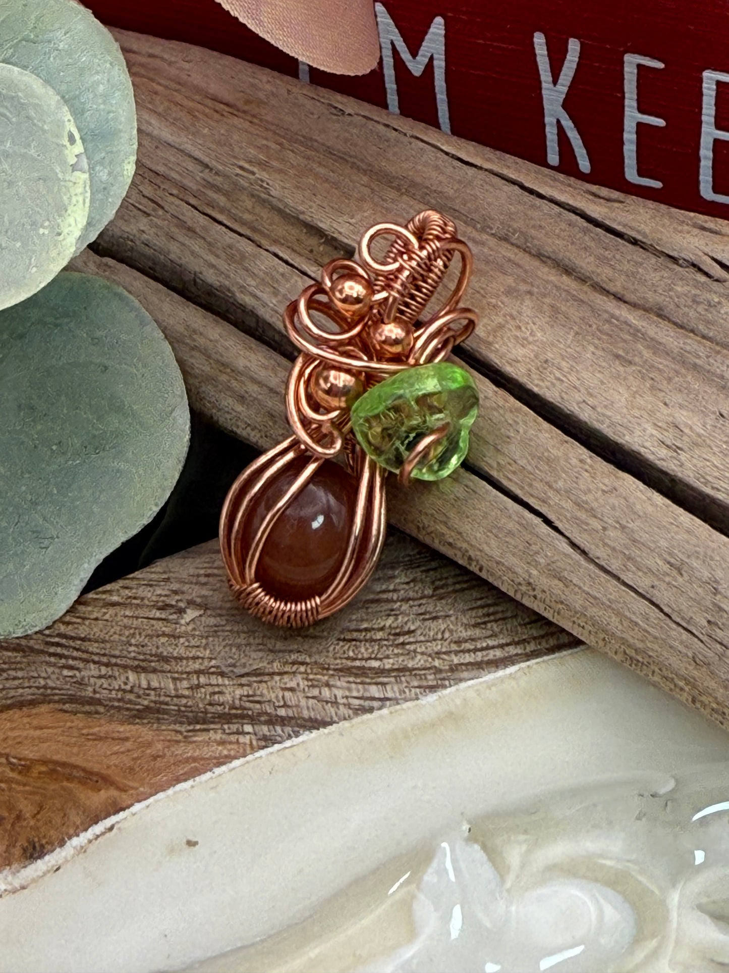 Mini pumpkin (3) in copper