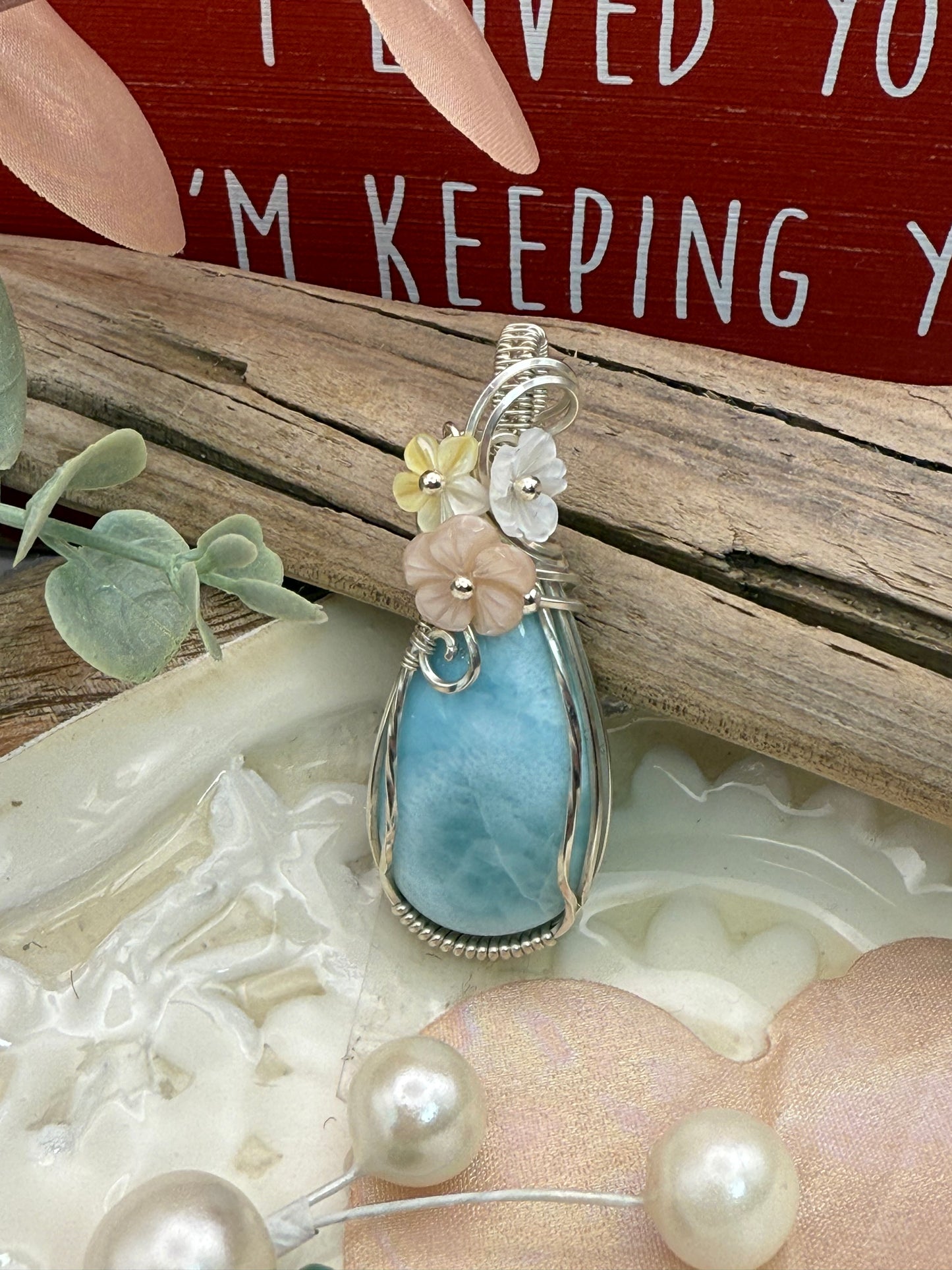 Larimar in Sterling Silver
