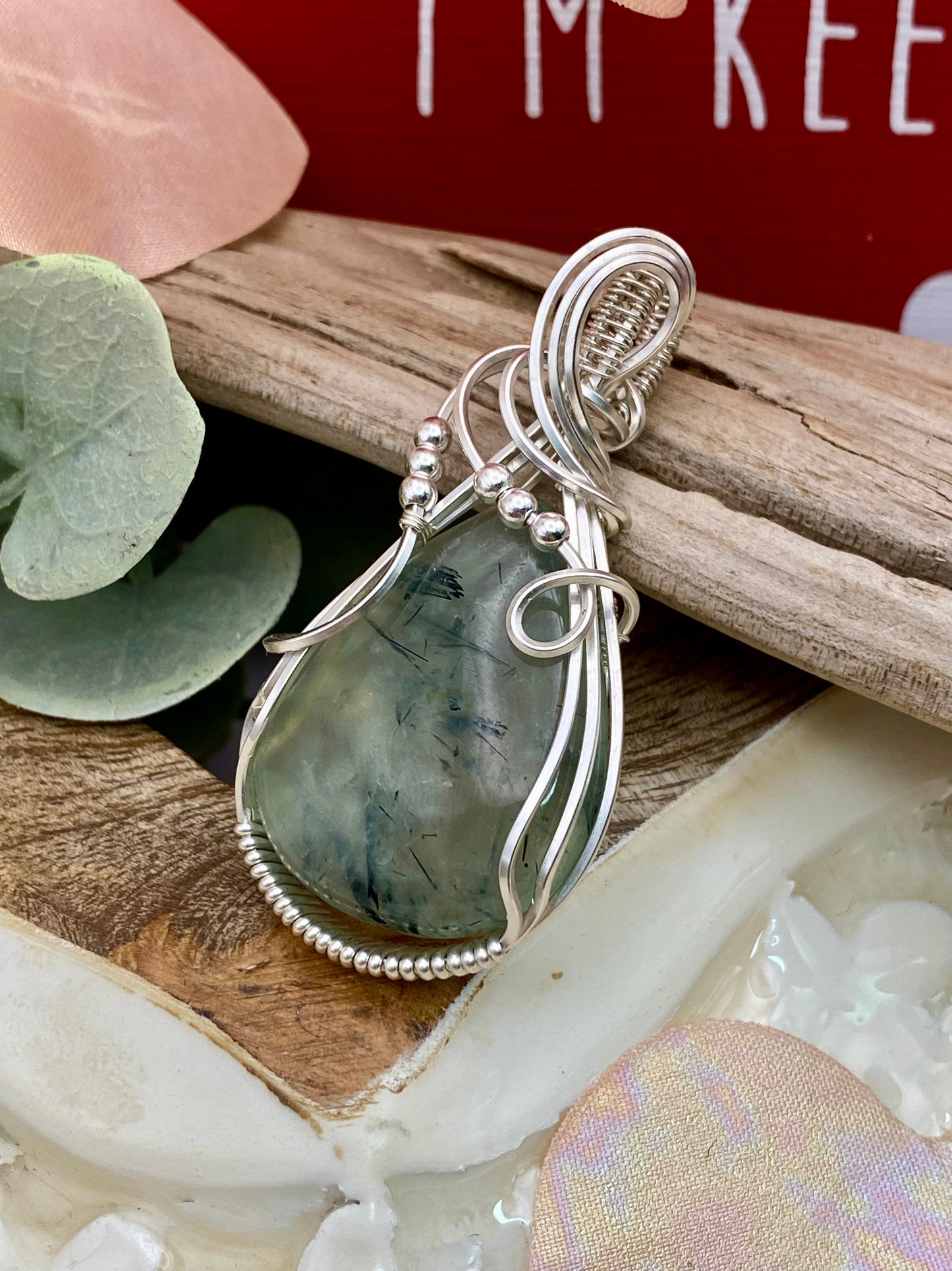 Rutilated Prehnite
