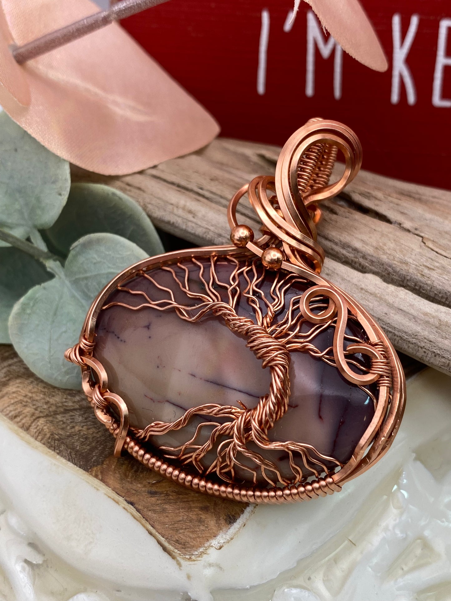 Mookaite Tree of Life in Copper this is reserved for MM