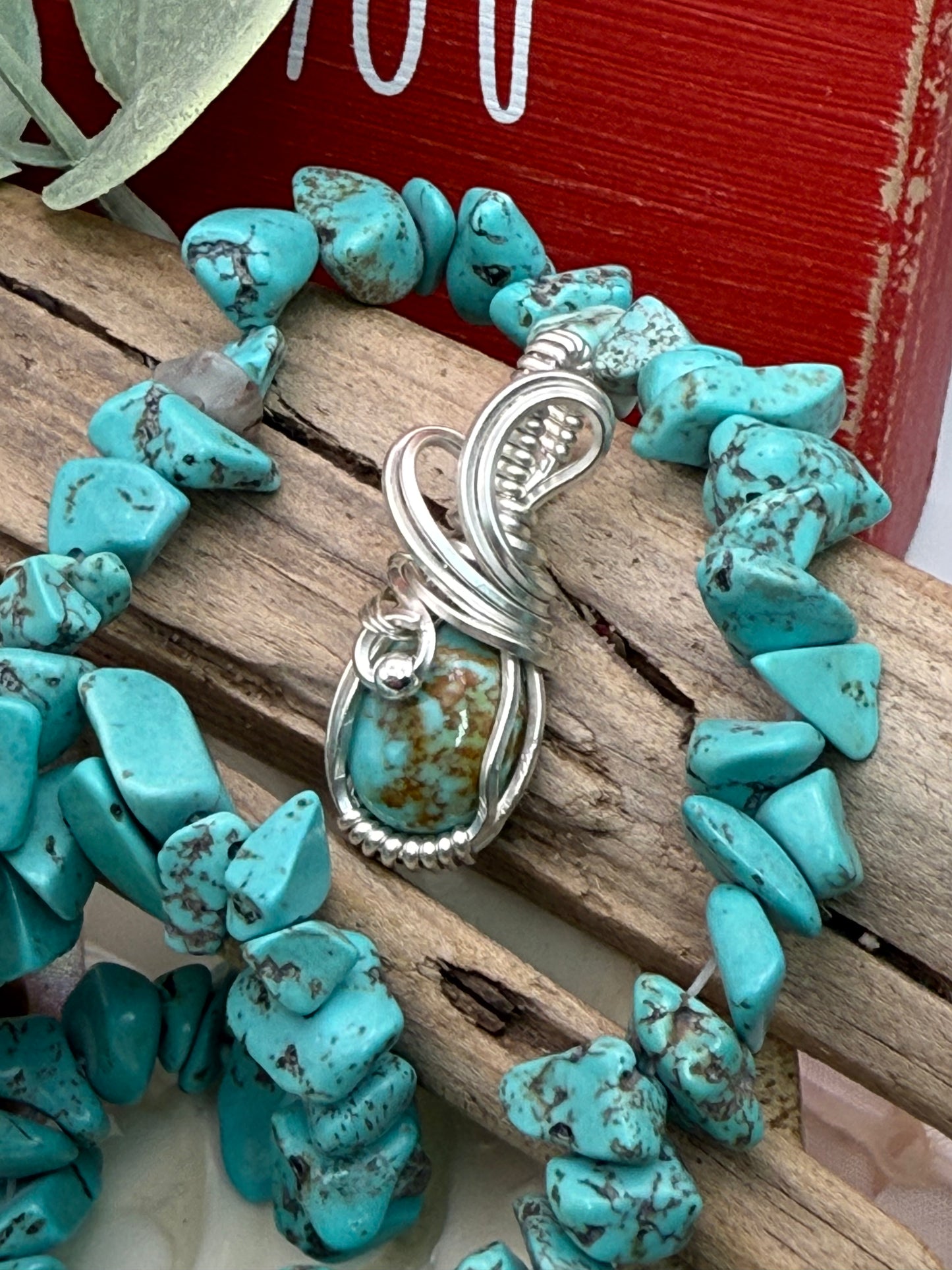 Oval Turquoise (Kingman) in Sterling Silver