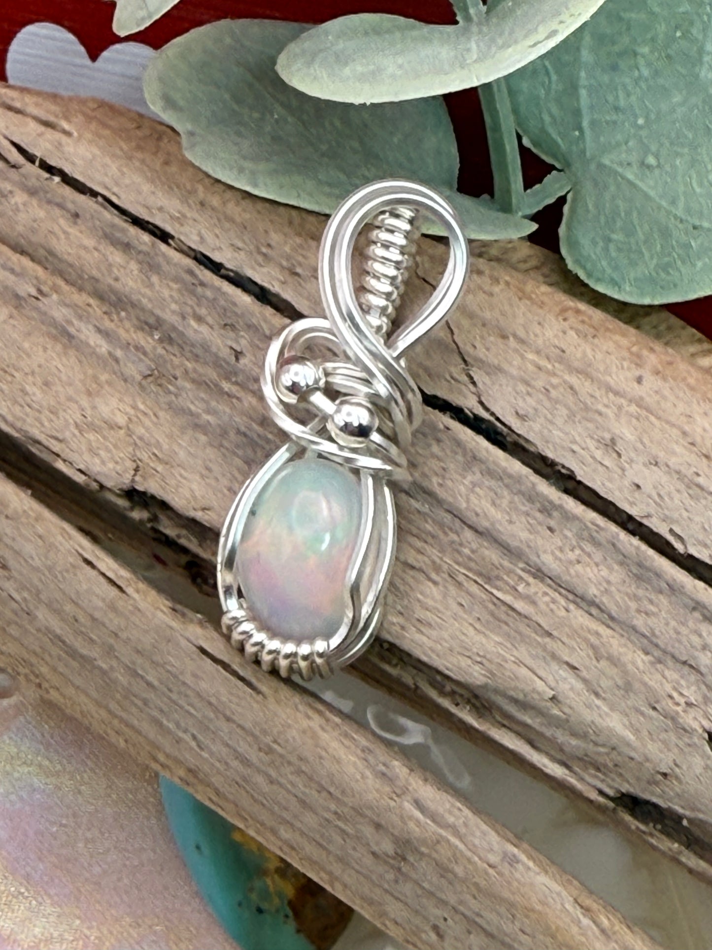 Opal small oval in Sterling Silver