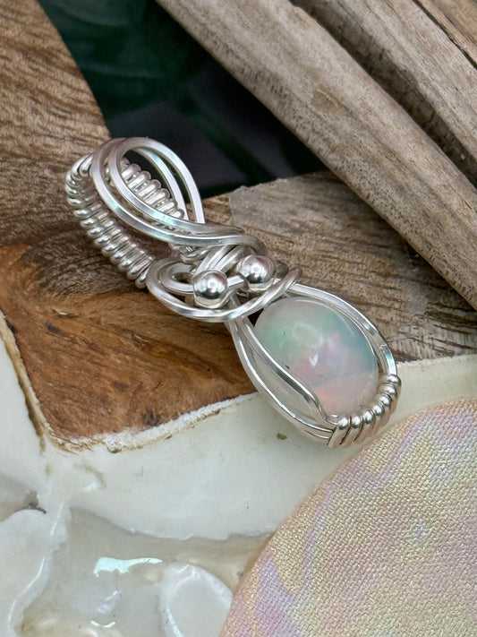 Opal small oval in Sterling Silver