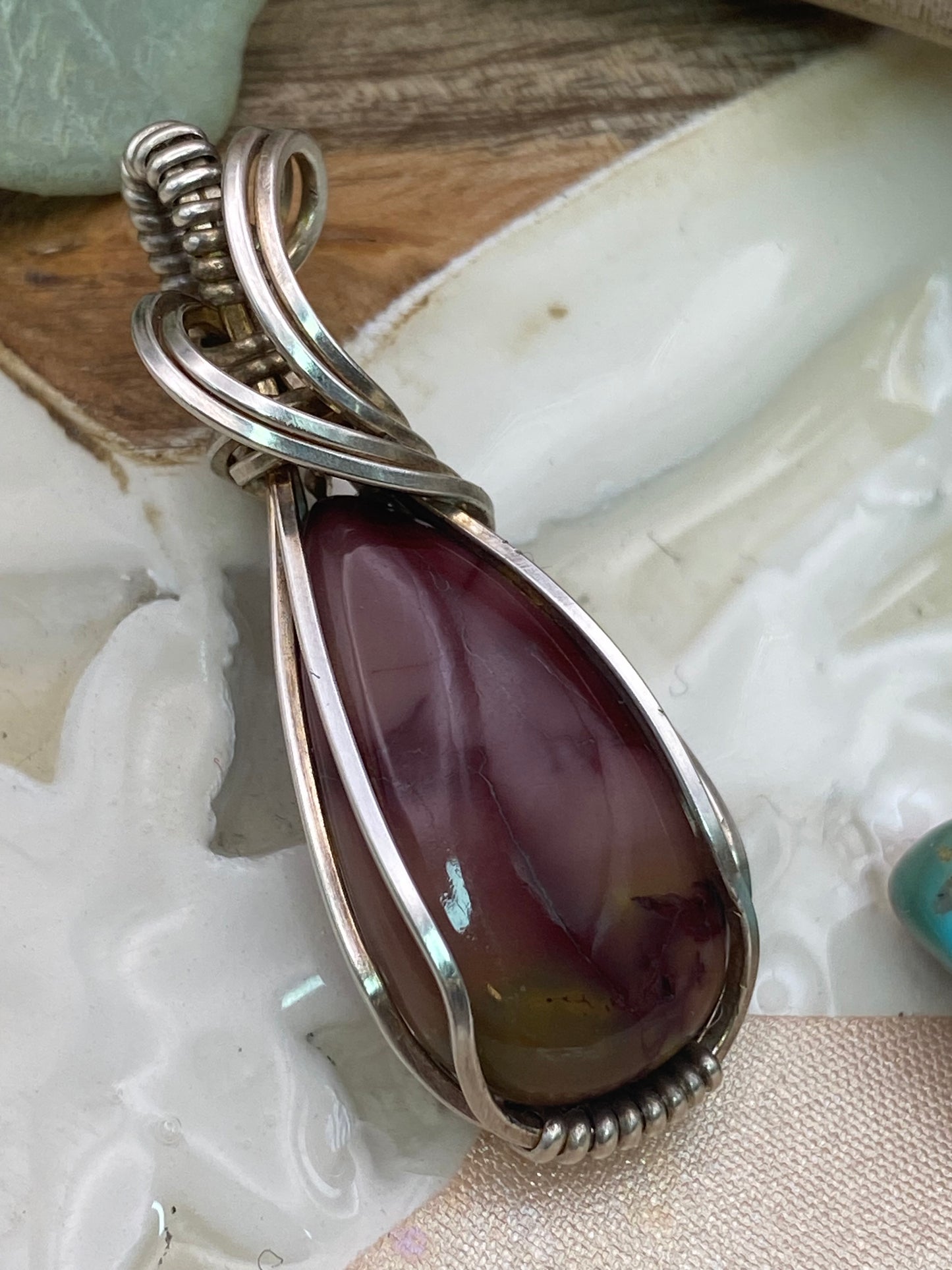 Petite Mookaite in Sterling Silver
