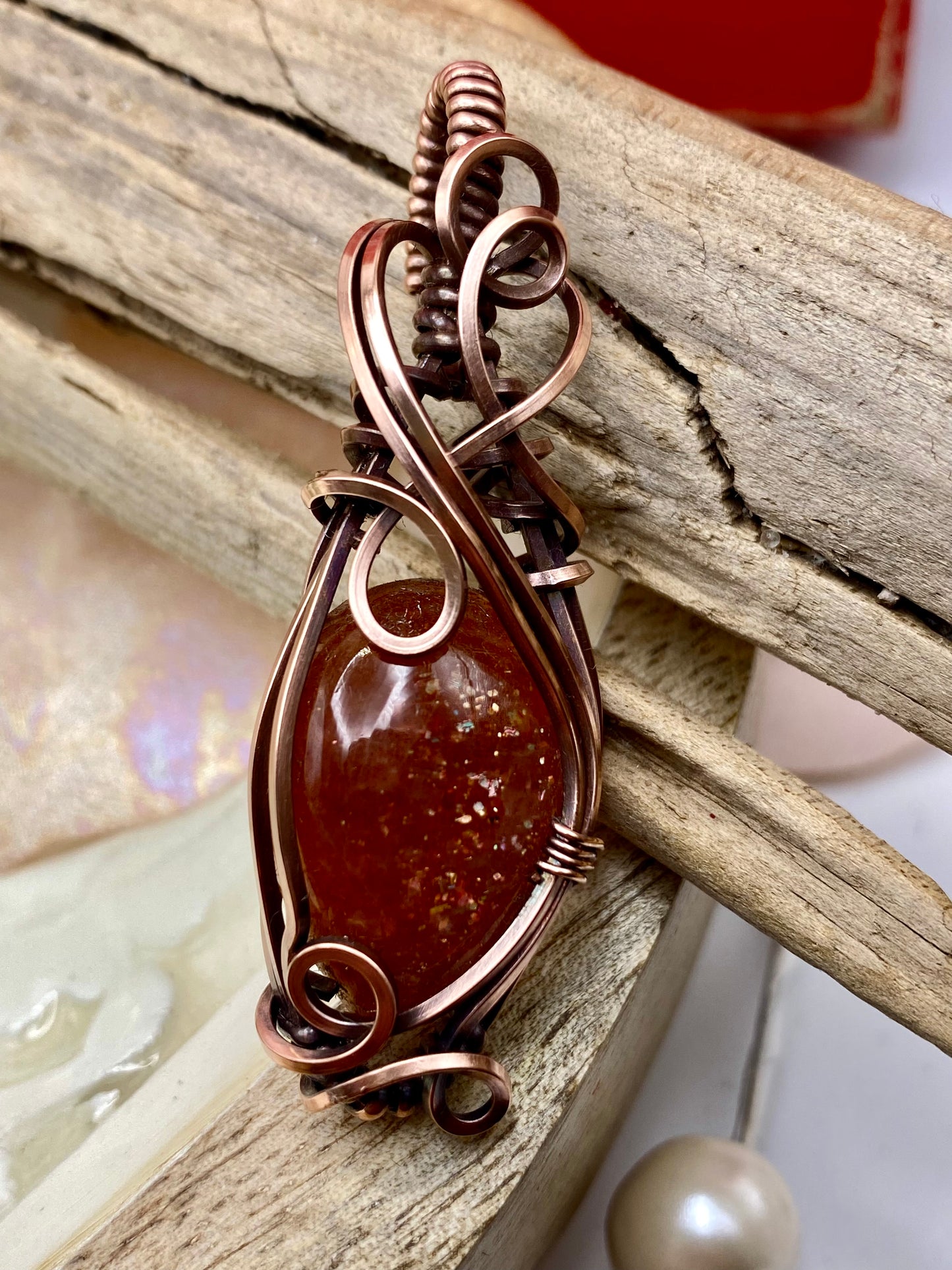 Sunstone (confetti) in Copper