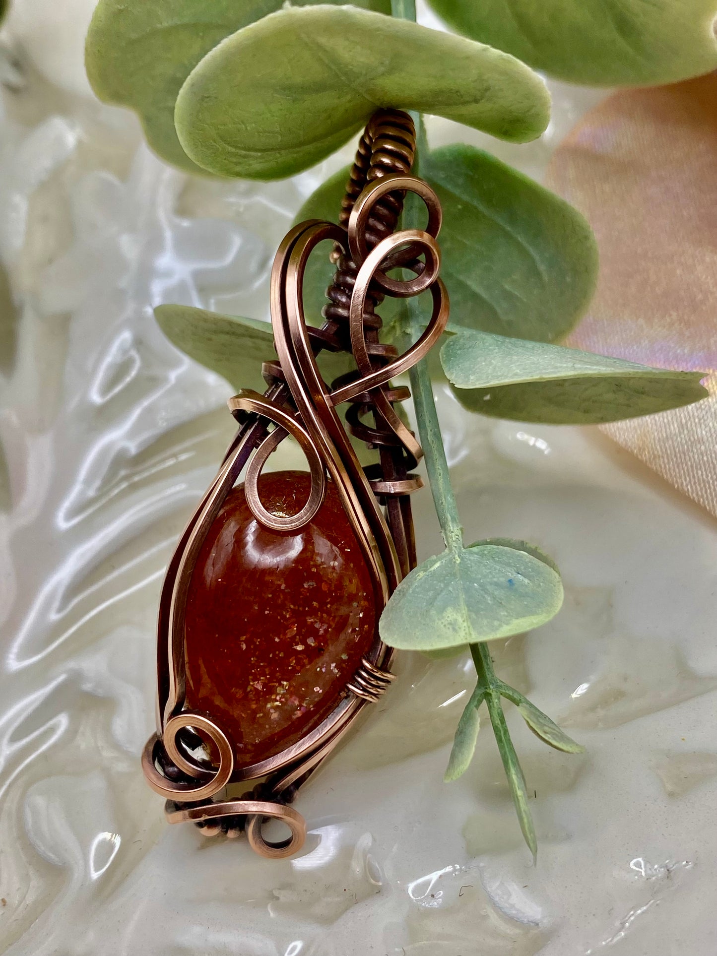 Sunstone (confetti) in Copper