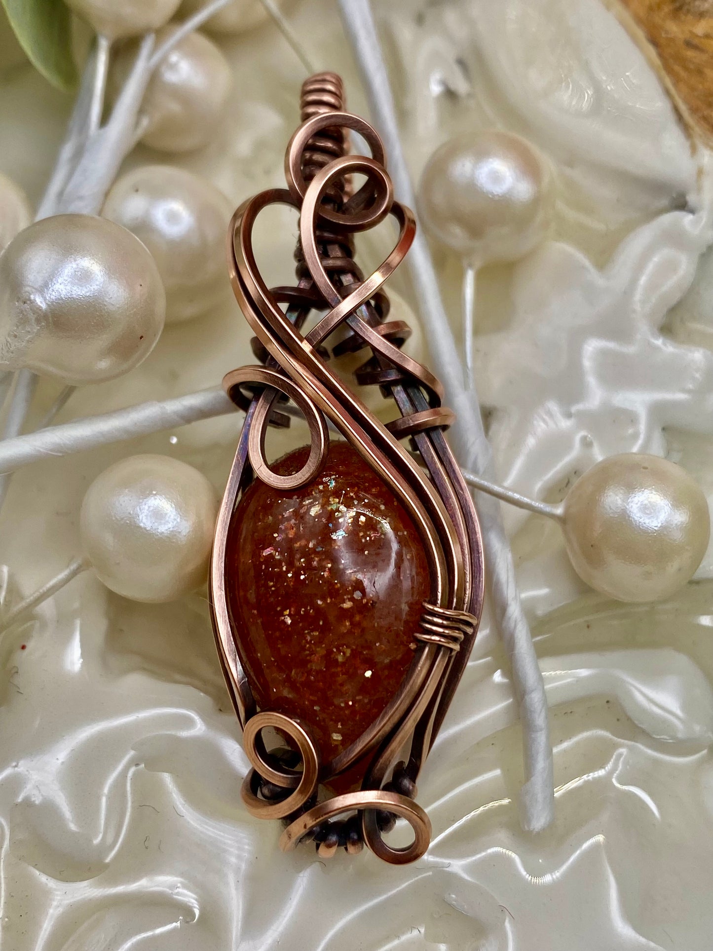 Sunstone (confetti) in Copper