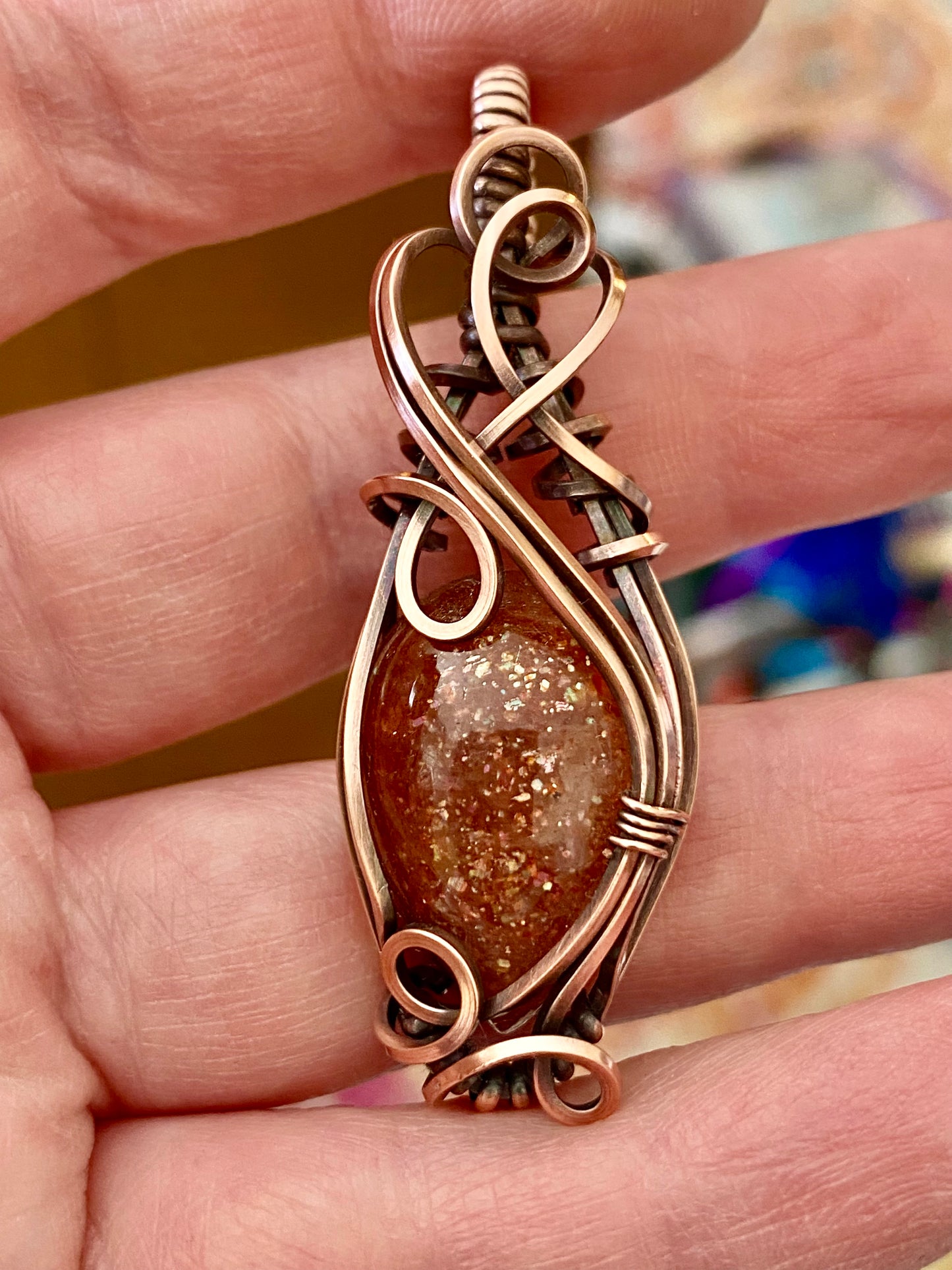 Sunstone (confetti) in Copper