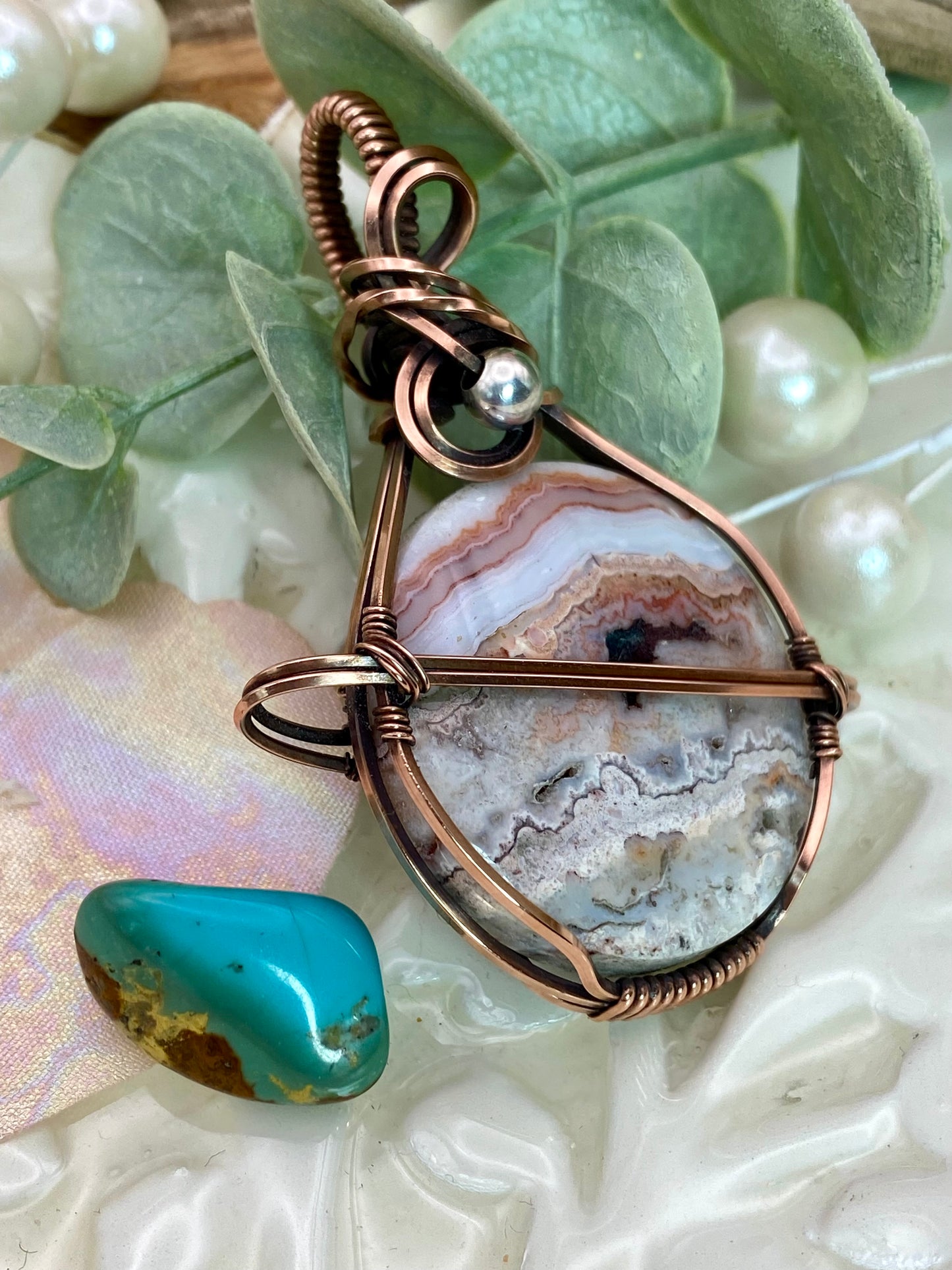 Crazy Lace Ringed Planet in Copper