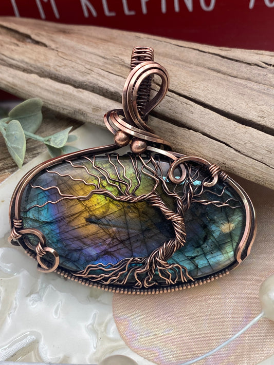Labradorite Tree of Life Copper (lg)