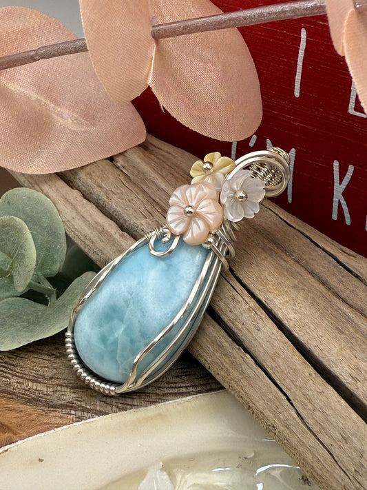Larimar in Sterling Silver