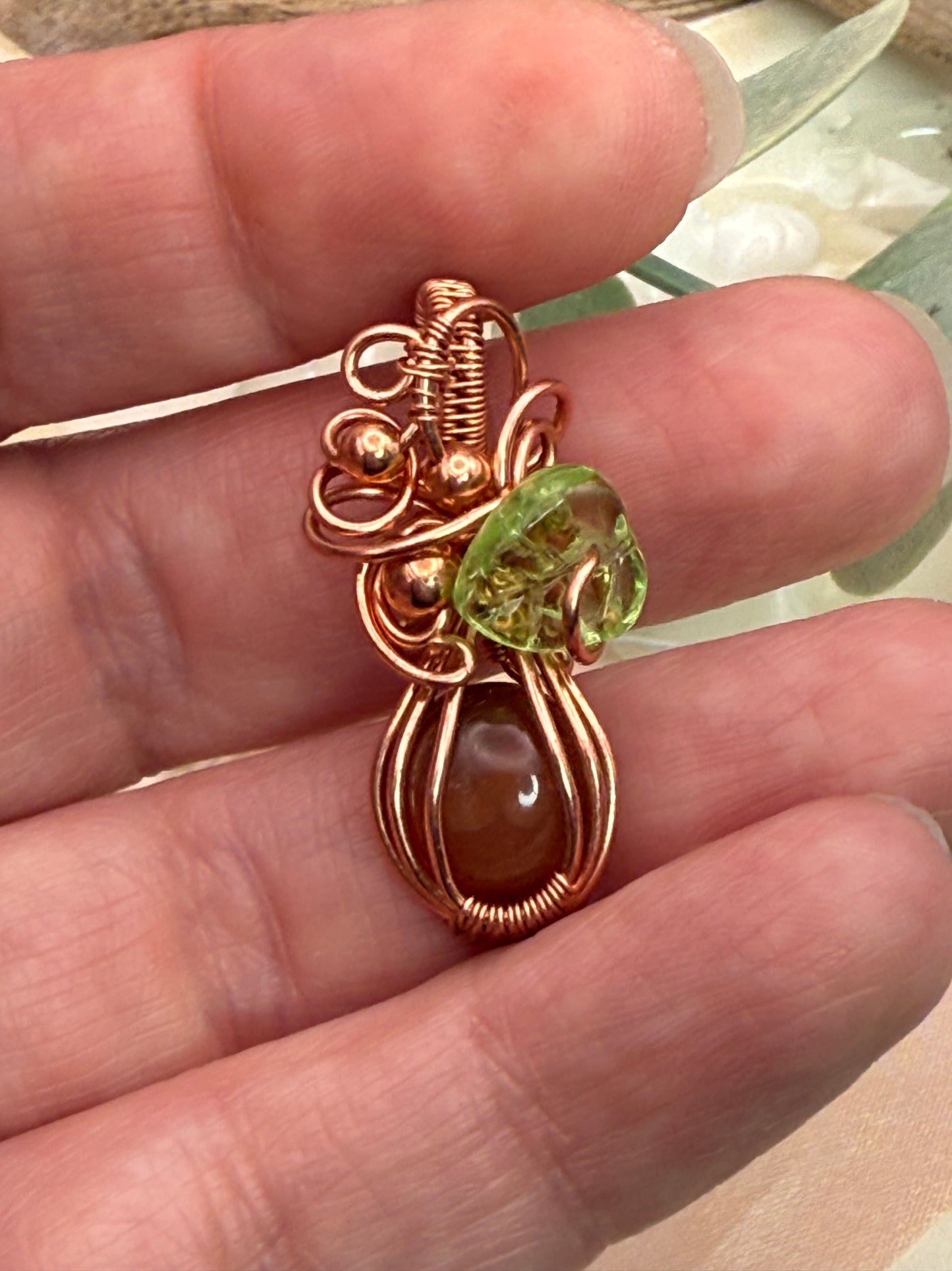 Mini pumpkin (3) in copper