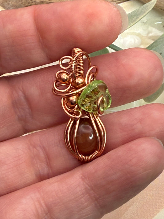 Mini pumpkin (3) in copper