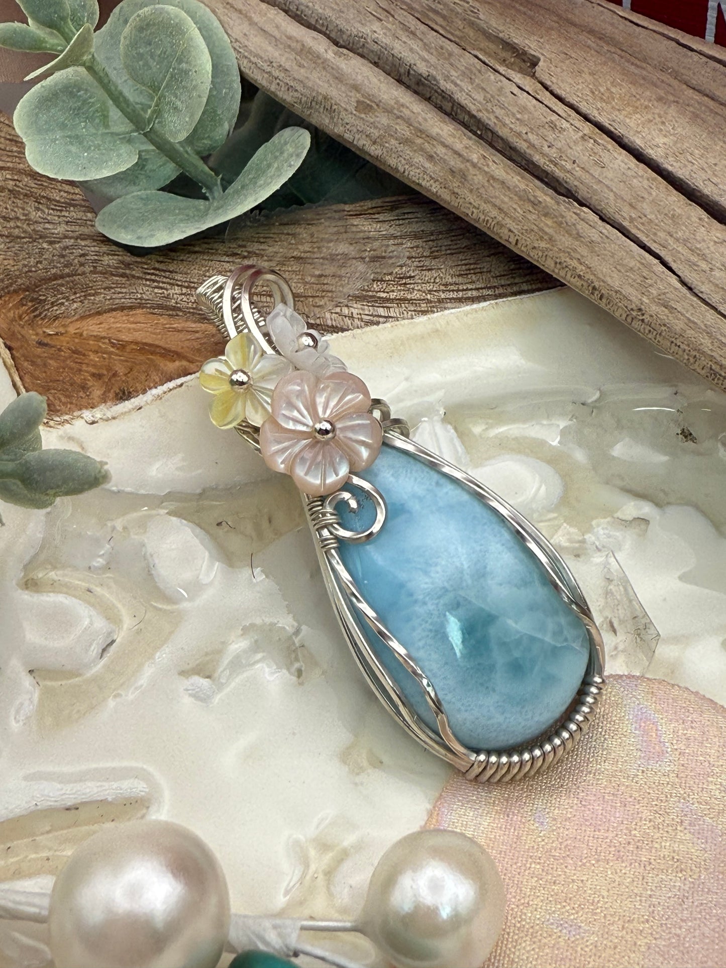 Larimar in Sterling Silver