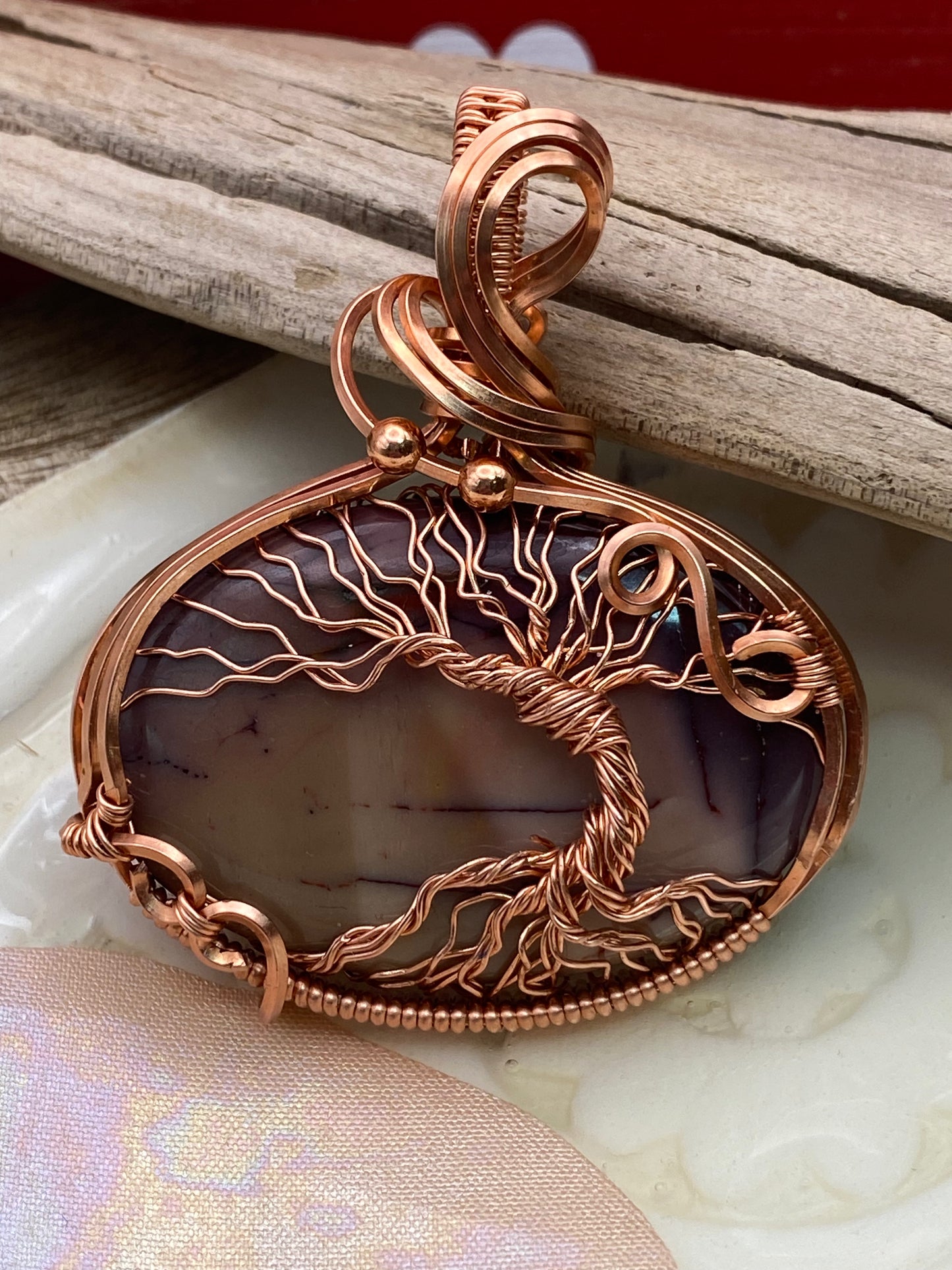 Mookaite Tree of Life in Copper this is reserved for MM