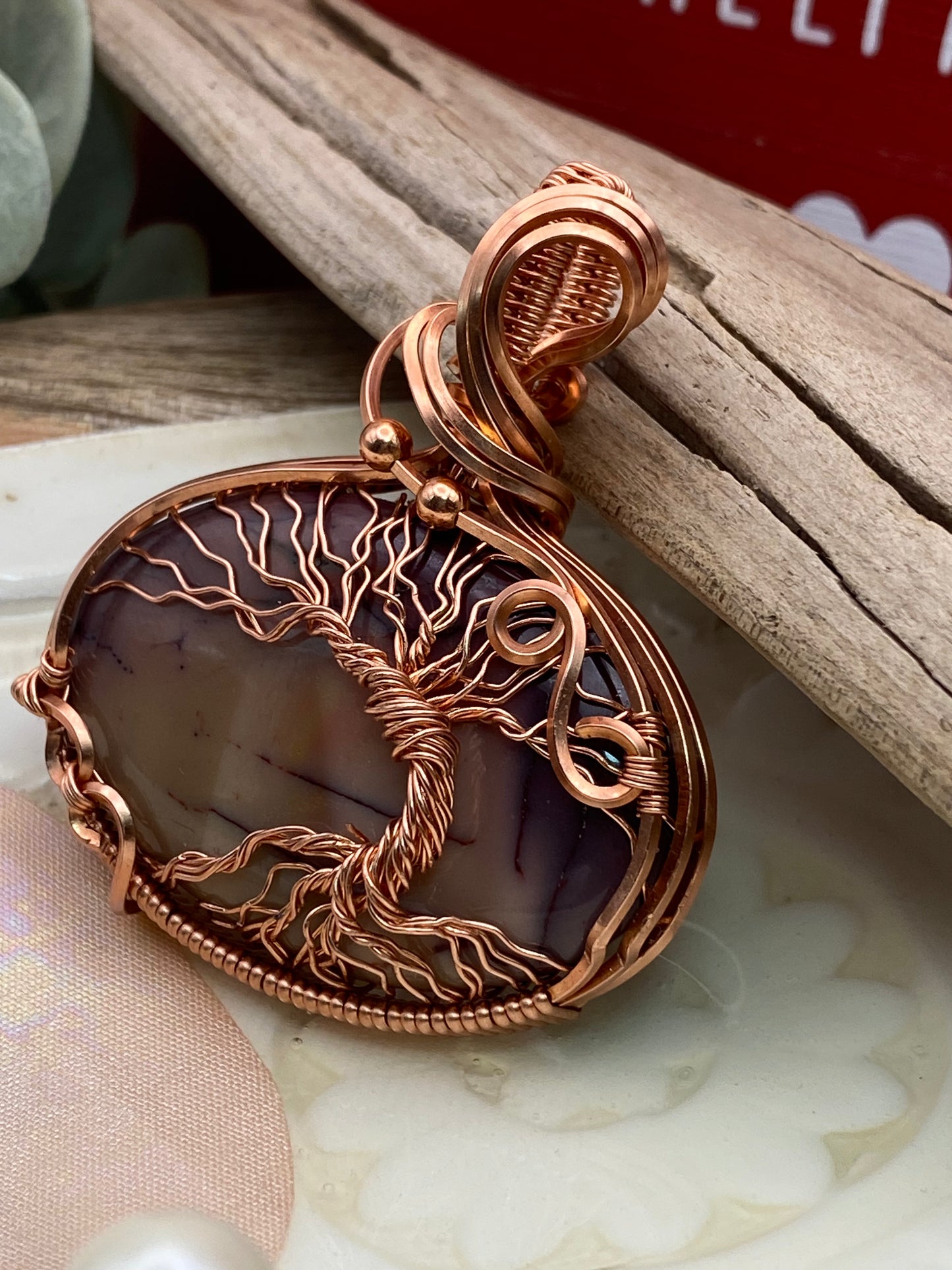 Mookaite Tree of Life in Copper this is reserved for MM