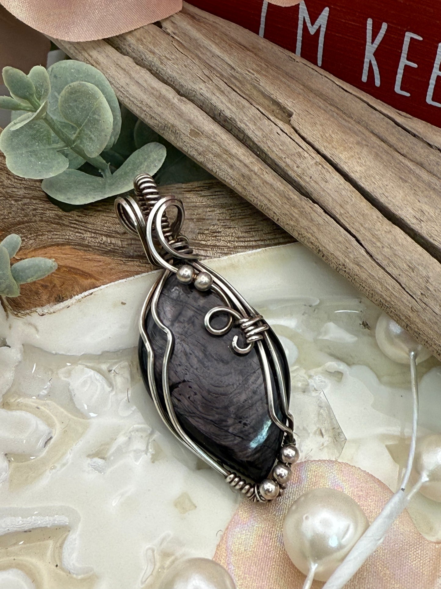 Hypersthene in Sterling Silver