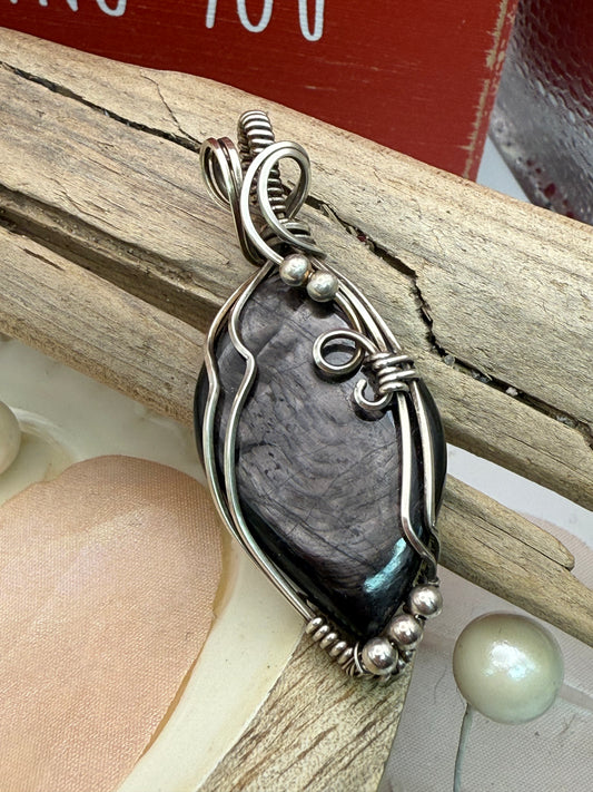 Hypersthene in Sterling Silver
