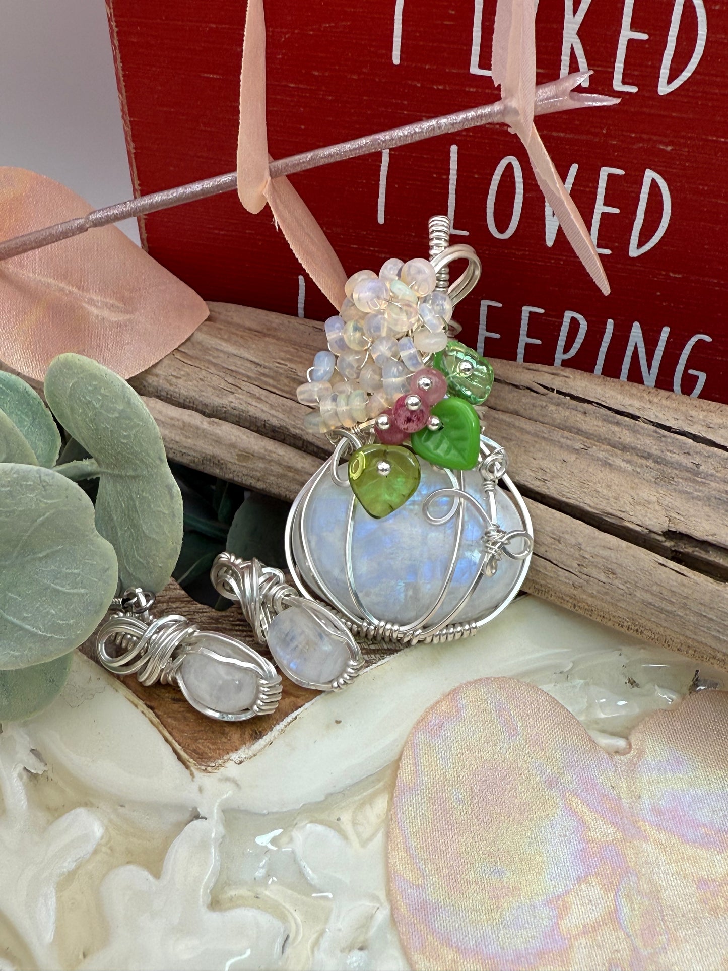 Fancy Pumpkin Set In Sterling Silver