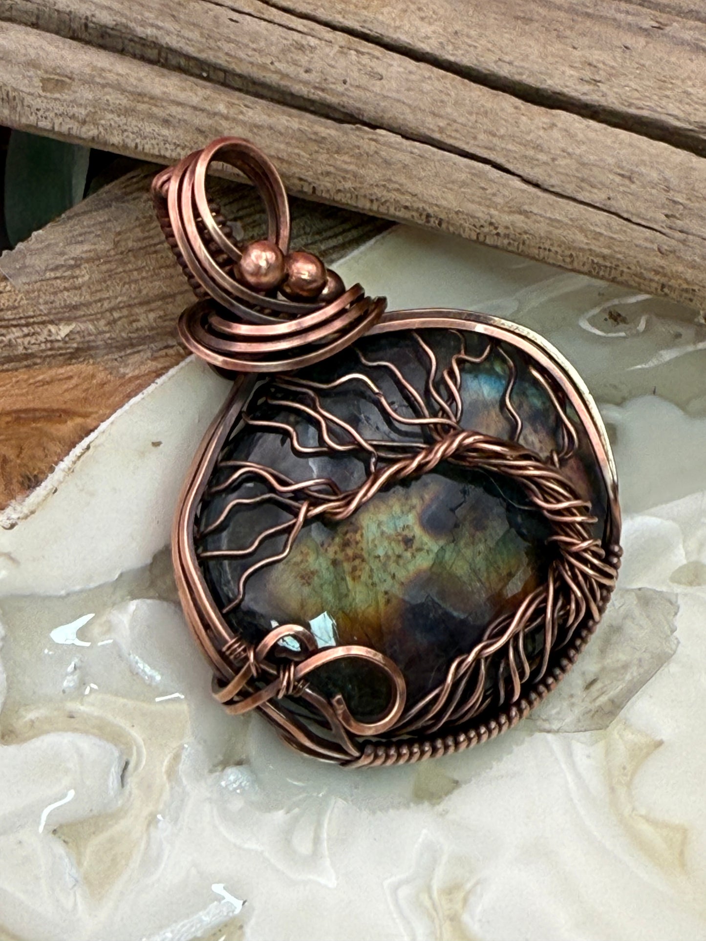 Tree of life, Labradorite, Copper