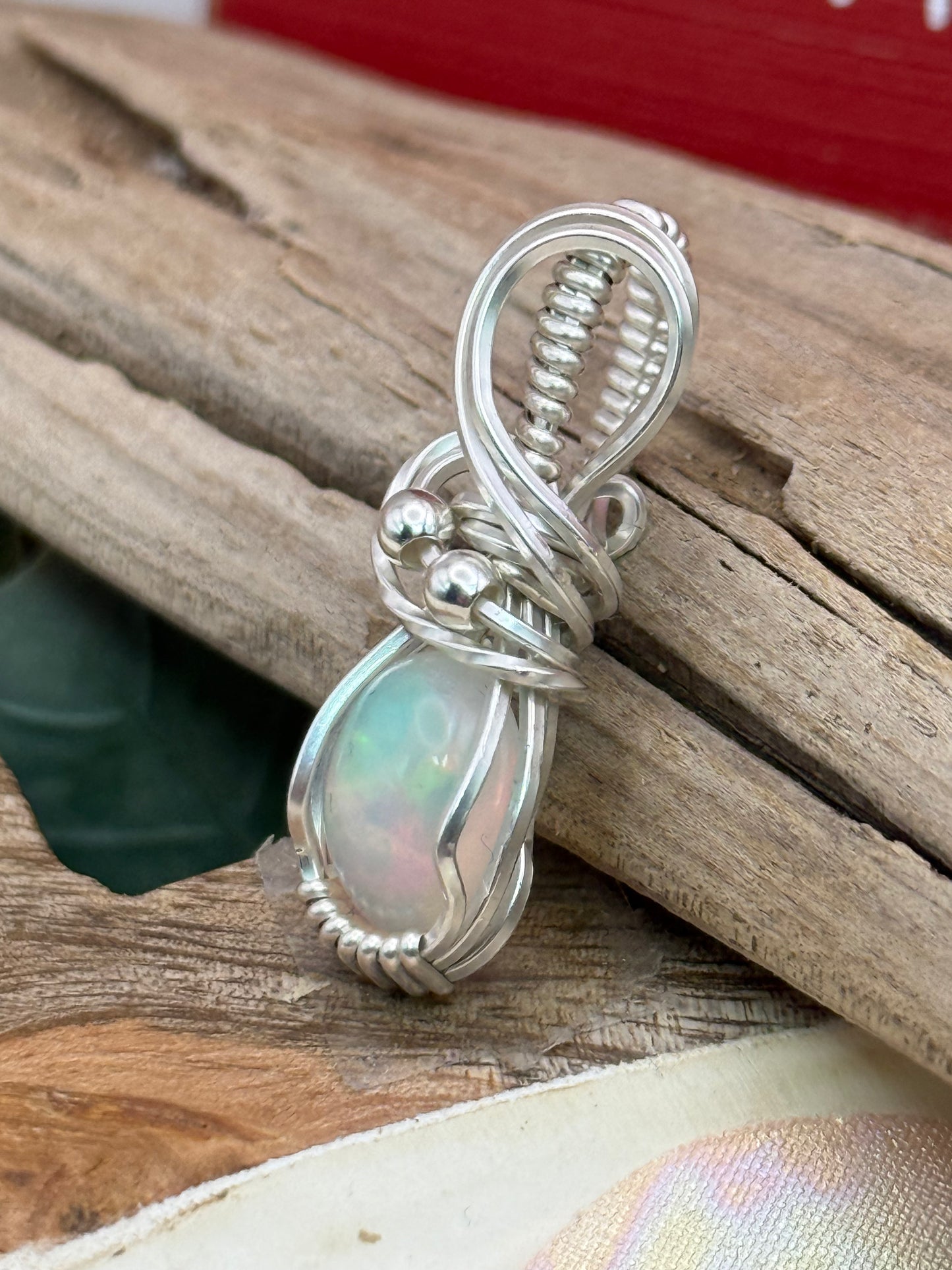 Opal small oval in Sterling Silver
