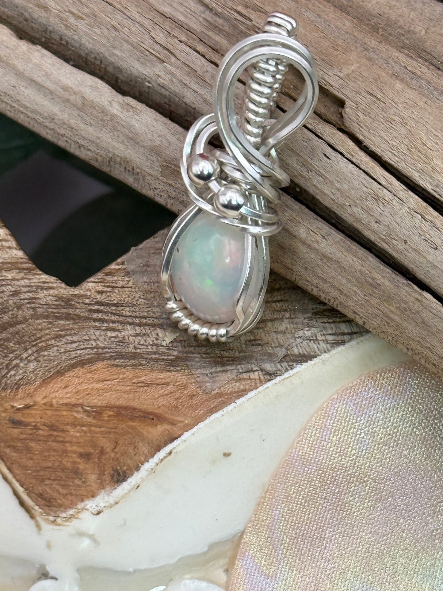 Opal small oval in Sterling Silver
