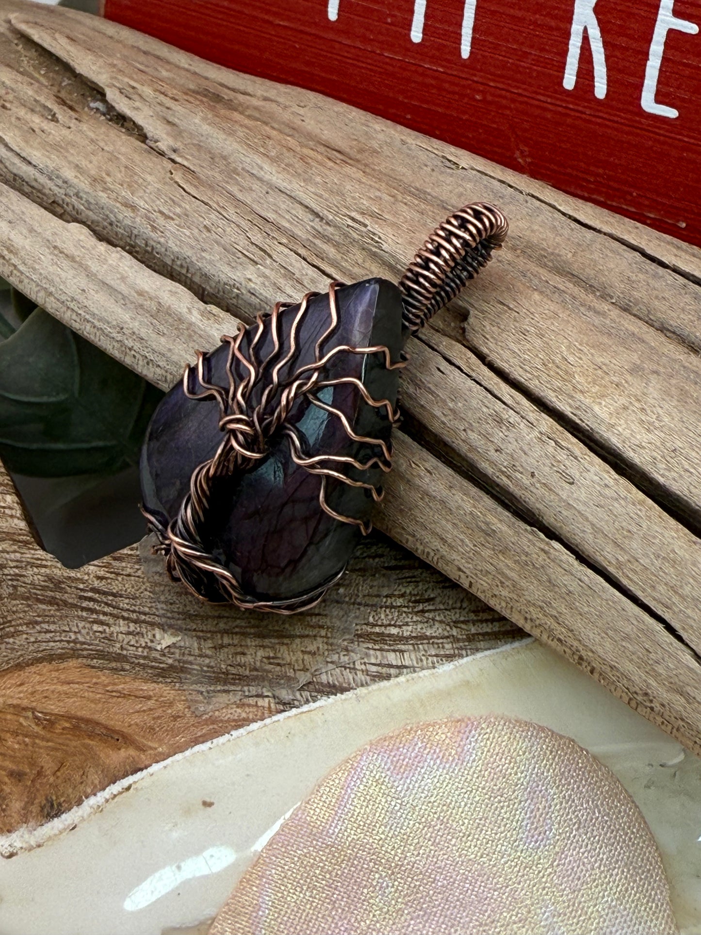 Tree of Life, Labradorite in Copper