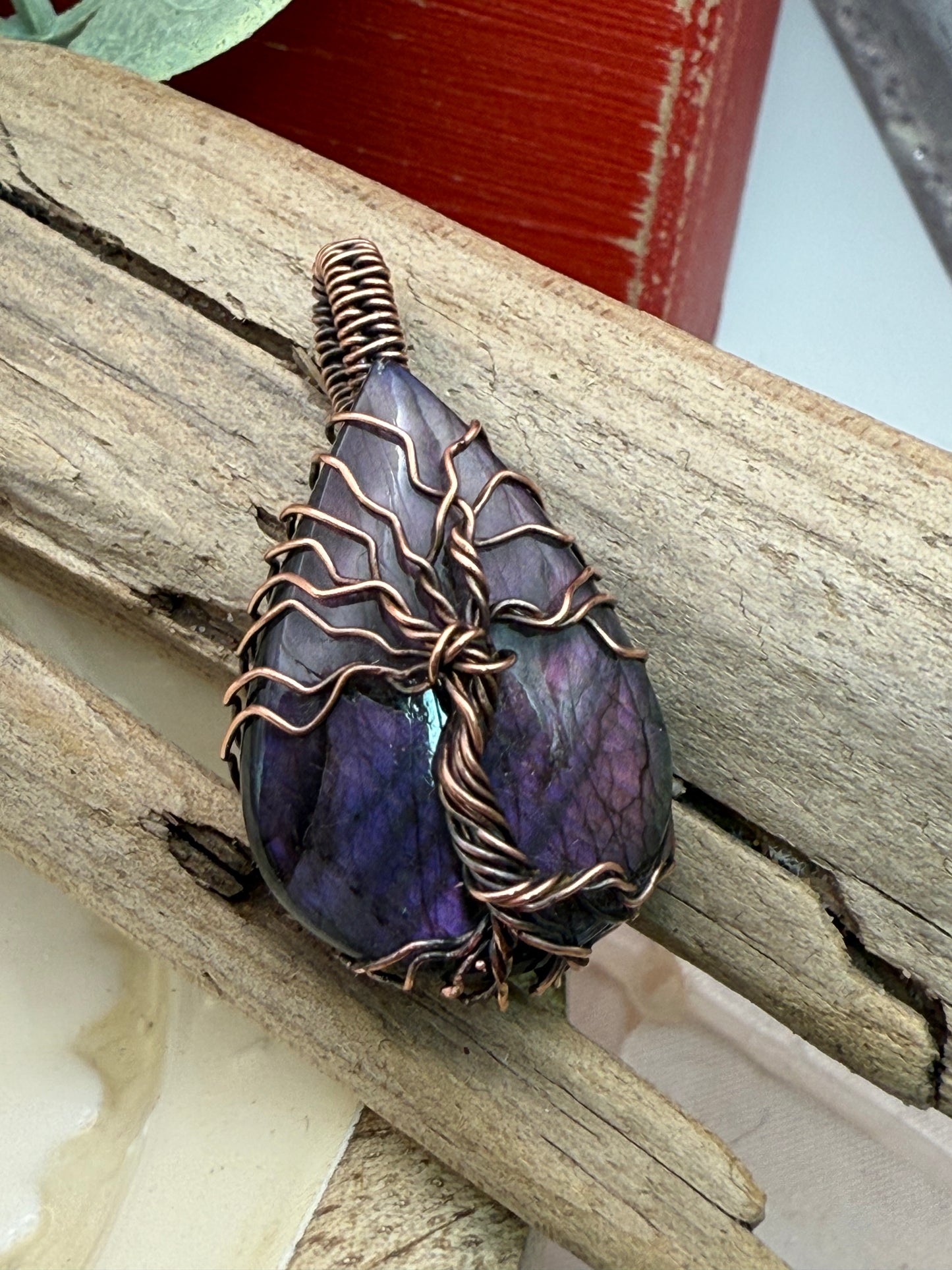 Tree of Life, Labradorite in Copper