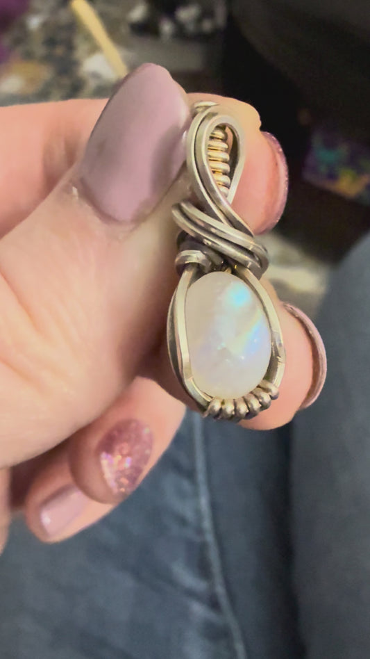 Moonstone Micro-mini (2) in Sterling Silver